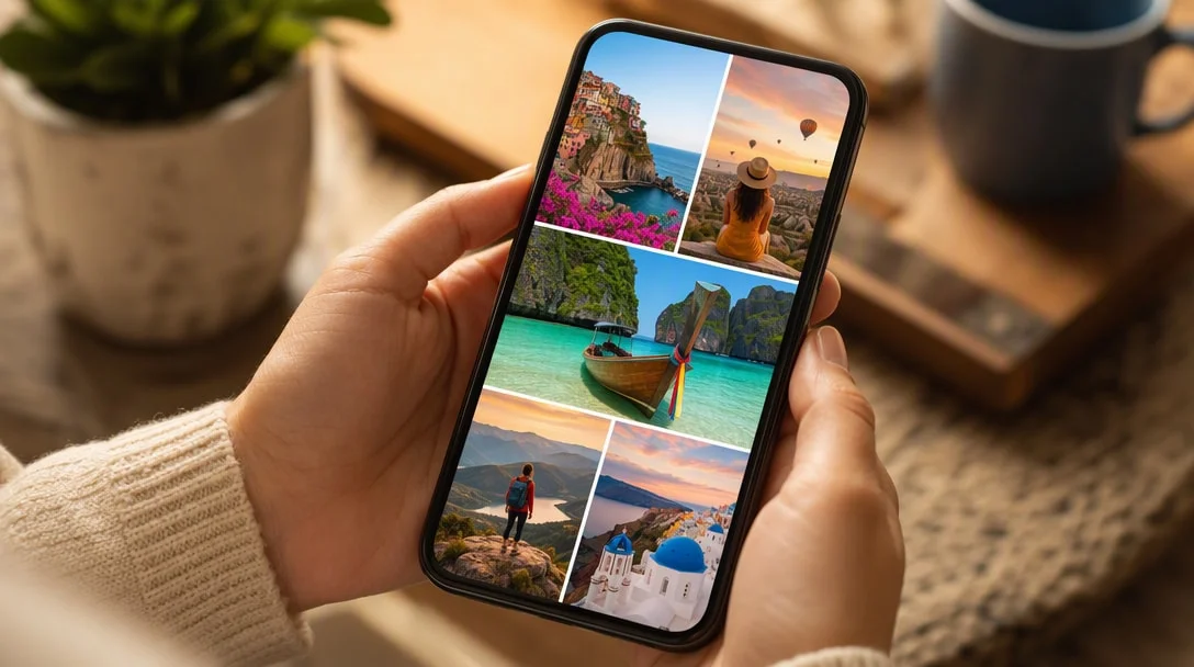 Best video editing apps mobile – creating a photo collage