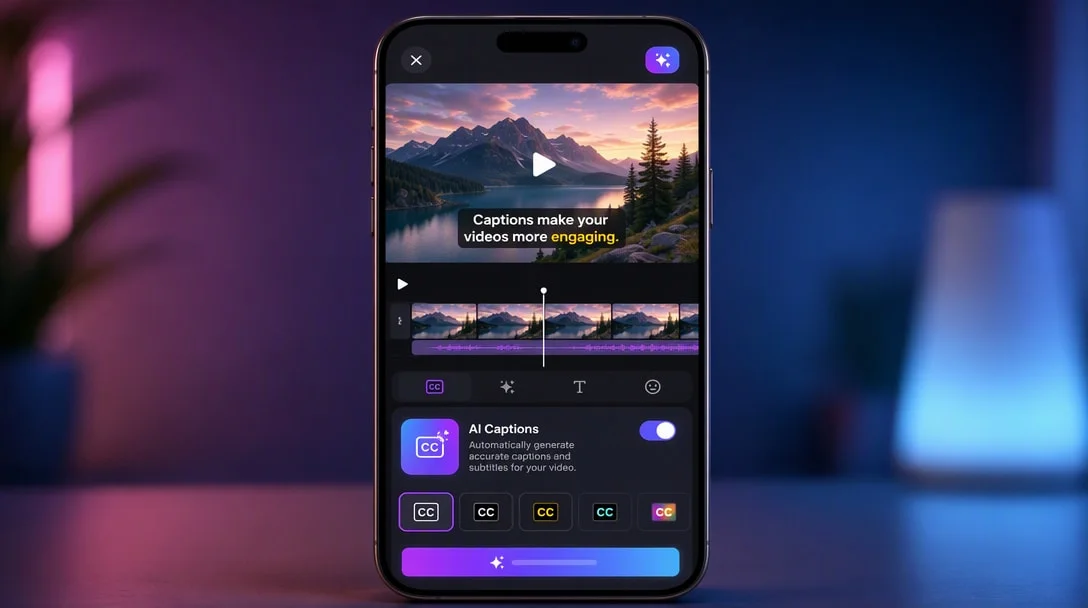 CapCut review – AI-generated captions feature