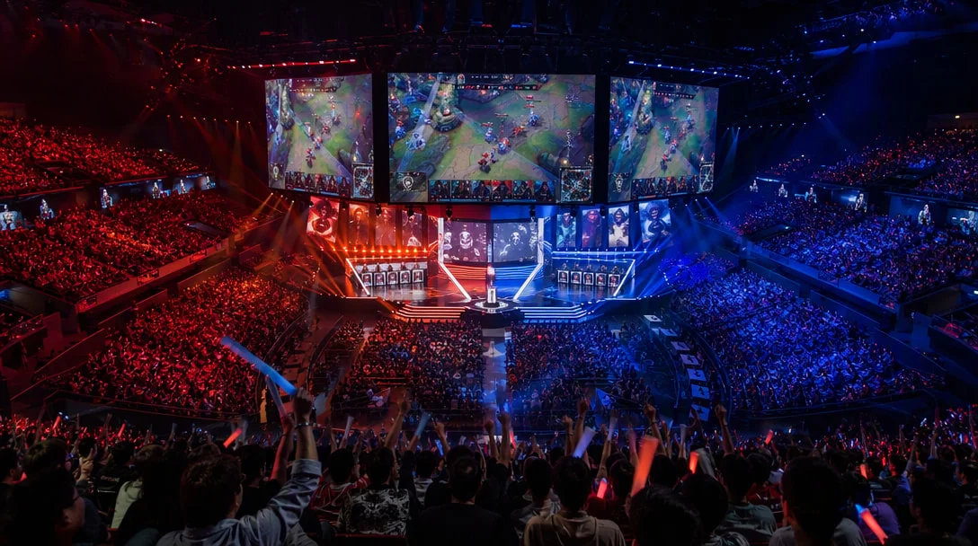 Esports World Cup – a packed stadium watching the big screens