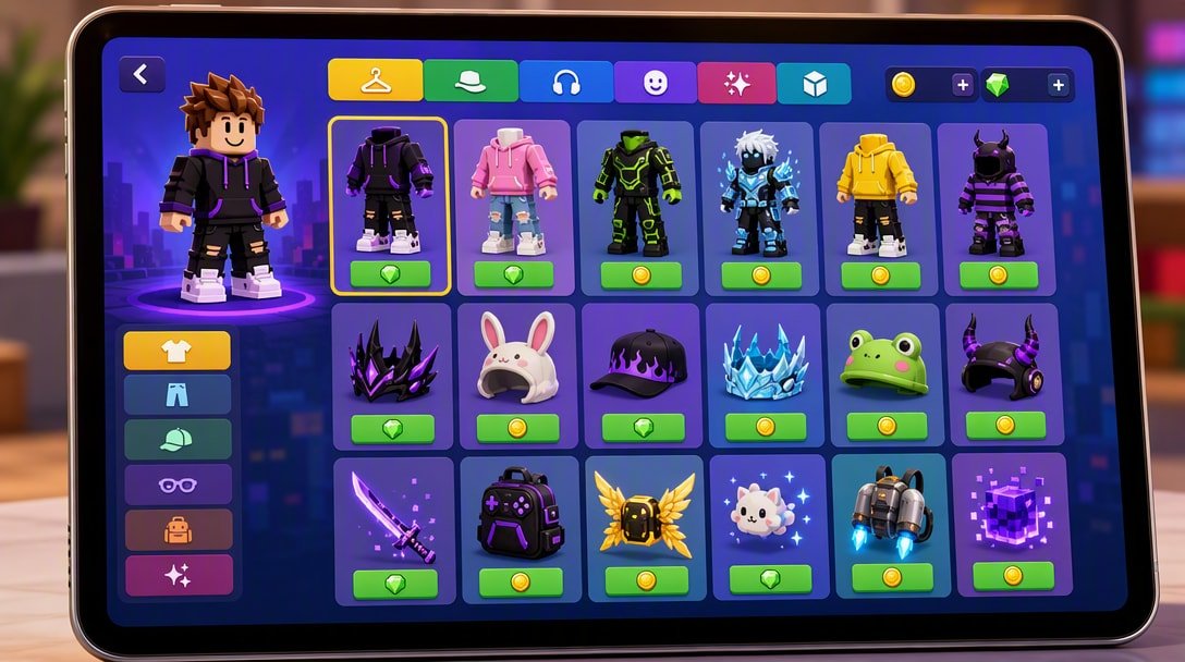 Roblox creator economy – avatar marketplace where creators sell items