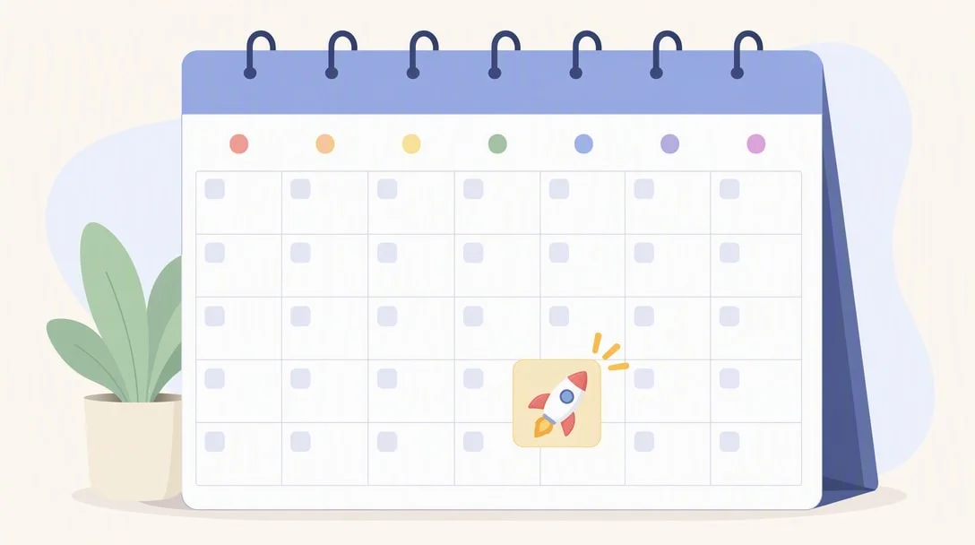 Mobile game updates September 2026 – a calendar marking a new release date